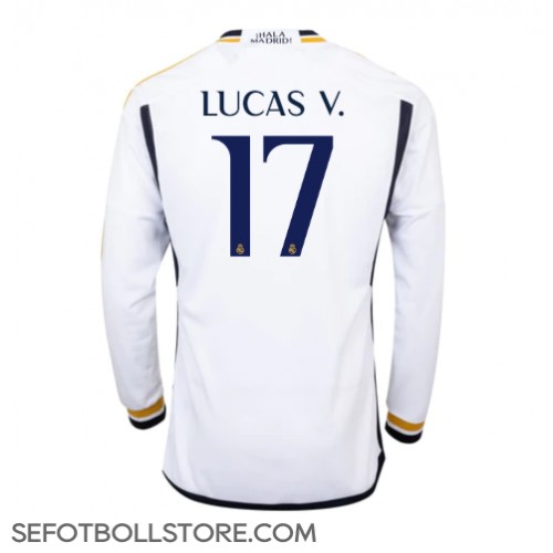 Real Madrid Lucas Vazquez #17 Replika Hemmatröja 2023-24 Långärmad